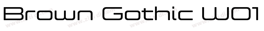 Brown Gothic W01 Ext字体转换